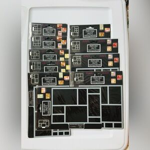 Card Templates & Stensils NWOT Lot